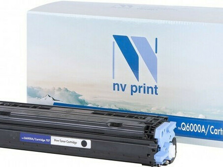 Картридж NVP совместимый NV-Q6000A/NV-707 Black универсальные для HP/Canon Color LaserJet 1600/ 2600n/ 2605/ 2605dn/ 2605dtn/ LBP 5000 i-Sensys Laser Shot/ 5100 (2500k) (NV-Q6000A/707Bk)