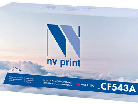 Картридж NVP совместимый NV-CF543A Magenta для HP Color LaserJet Pro M254dw/ M254nw/ M280nw/ M281fdn/ M281fdw (1300k) (NV-CF543AM)