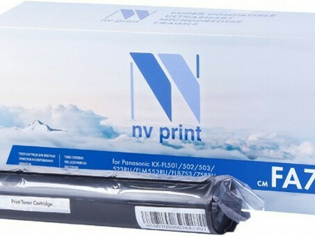 Картридж NVP совместимый NV-KX-FA76 для Panasonic KX-FL501RU/ FL523RU/ FLM553RU/ FLB752RU/ FLB756RU/ FL502RU/ FLM551RU/ FLM558RU/ FLB753RU/ FLB758RU/ FL503RU/ FLM552RU/ FLB751RU/ FLB755RU (2000k) (NV-KXFA76)