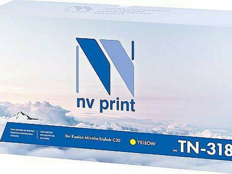 Тонер-картридж NVP совместимый NV-TN-318 Yellow для Konica-Minolta bizhub: C20/ C20P (8000k) (NV-TN-318Y)