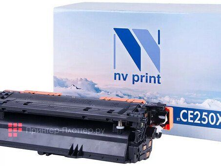 Картридж NVP совместимый NV-CE250X Black для HP Color LaserJet CM3530/ CM3530fs/ CM3530fs MFP/ CP3520 / CP3525/ CP3525dn/ CP3525n/ CP3525x (10500k) (NV-CE250XBk)