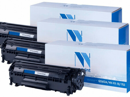 Картридж NVP совместимый NV-Q2612A-SET3 для HP LaserJet 1010/ 1012/ 1015/ 1018/ 1020/ 1022/ 3015/ 3020/ 3030/ 3050/ 3050Z/ 3052/ 3055/ M1005mfp (2000k) (3 шт) (NV-Q2612A-SET3)