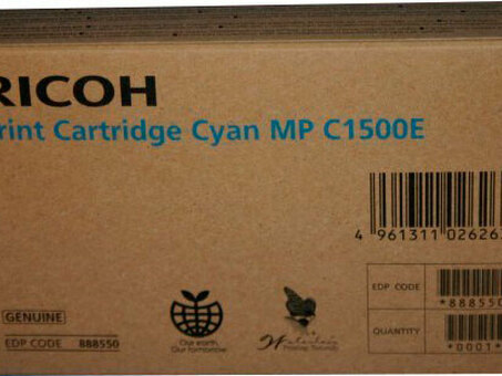 Картридж Ricoh Print Cartridge Type MP C1500E (cyan), 3000 стр. (888550)