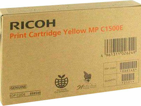 Картридж Ricoh Print Cartridge Type MP C1500E (yellow), 3000 стр. (888548)