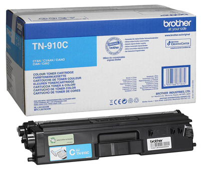 Тонер-картридж Brother TN-910C (cyan), 9000 стр. (TN910C)