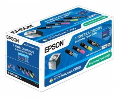 Тонер-картридж Epson 0268 комплект (BK,C,M,Y) 4шт (C13S050268)