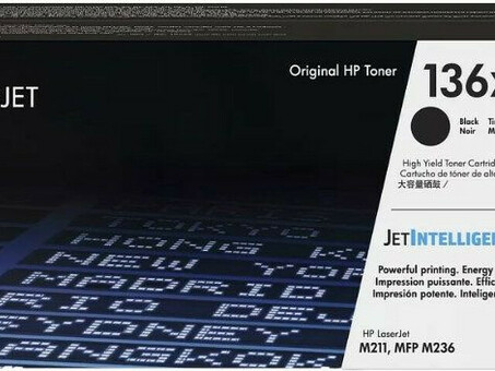 Тонер-картридж HP 136X (black), 2600 стр. (W1360X)