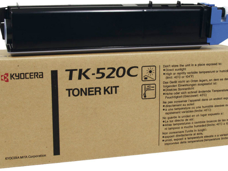 Тонер-картридж Kyocera Toner Kit TK-520C (cyan), 4000 стр. (1T02HJCEU0)