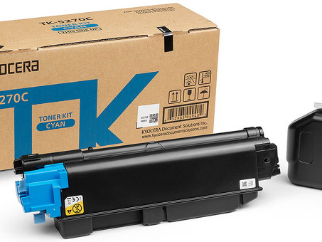 Тонер-картридж Kyocera Toner Kit TK-5270C (cyan), 6000стр. (1T02TVCNL0)