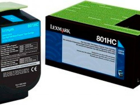Тонер-картридж Lexmark CX410, CX510 (cyan), 3000 стр. (80C8HC0)