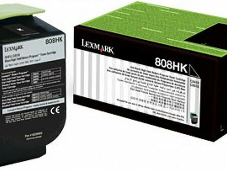 Тонер-картридж Lexmark Toner Cartridge 808HK (black) (return, возвратный), 4000стр. (80C8HK0)
