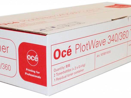 Тонер Oce Toner PlotWave 340, 360 (black), комплект, 2 x 400 г (6826B003)