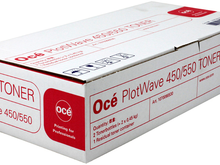 Тонер Oce Toner для PlotWave 450, 550 (black), комплект, 2 x 450г (1284C002)