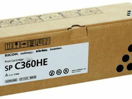 Тонер-картридж Ricoh Print Cartridge SP C360HE (black), 7000 стр. (408184)