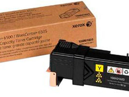 Тонер-картридж Xerox Toner Cartridge Phaser 6500, WorkCentre 6505 (yellow), 2500 стр. (106R01603)