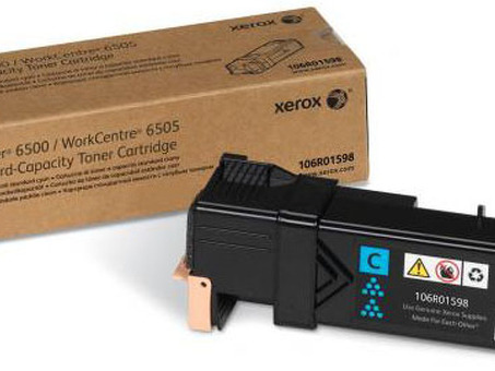 Тонер-картридж Xerox Toner Cartridge Phaser 6500, WorkCentre 6505 (cyan), 1000 стр. (106R01598)