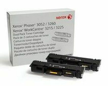 Тонер-картридж Xerox Toner Cartridge комплект Phaser 3052, 3260, WorkCentre 3215, 3225, 2шт x 3000стр (106R02782)