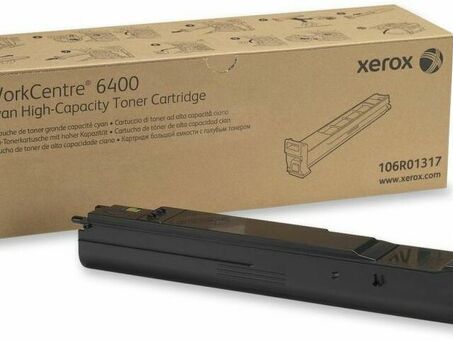 Тонер-картридж Xerox Toner Cartridge WorkCentre 6400 (cyan), 14000 стр. (106R01317)