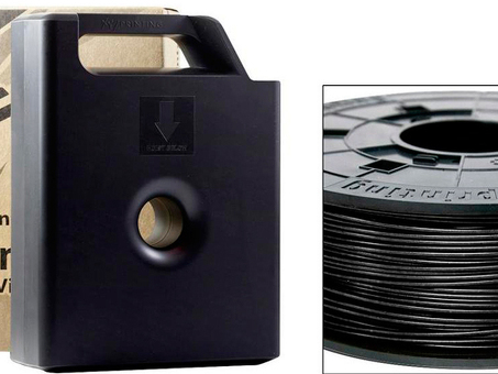 Пластик на катушке в картридже XYZprinting ABS (black) 1,75 мм x 600гр (RF10XXEU02D)