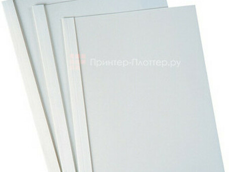 Термообложки картон-пластик белые, 6 мм, 120 шт