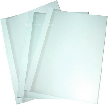 Термообложки картон-пластик белые, 15 мм, 80 шт