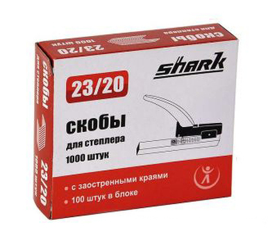 Скобы для степлера Shark 23/20, 1000 шт