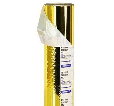 Фольга тонерочувствительная рулонная TPS, золотая (G08), 12 мкм, 210мм x 120м