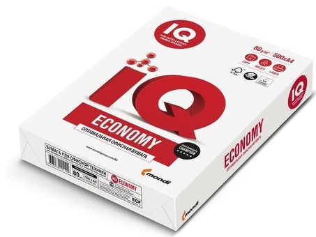 Бумага IQ Economy, A4, 80 г/кв.м (500 листов) (kms_47402)