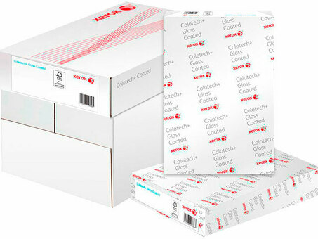 Бумага Xerox Colotech+ Gloss Coated, глянцевая, A3 (297 x 420 мм), 140 г/кв.м (400 листов) (003R90340)