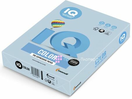 Бумага Mondi IQ Color Pale OBL70, матовая, A3 (297 x 420 мм), 80 г/кв.м, голубой лед (500 листов)