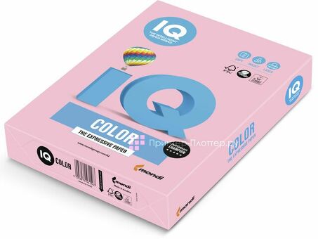 Бумага Mondi IQ Color Pale OPI74, матовая, A4 (210 x 297 мм), 80 г/кв.м, розовый фламинго (500 листов)
