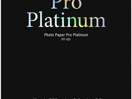 Бумага Canon Photo Paper Pro Platinum PT-101, глянцевая, A4 (210 x 297 мм), 300 г/кв.м (20 листов) (2768B016)
