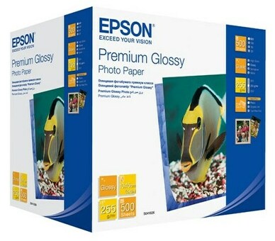 Бумага Epson Premium Glossy Photo Paper, глянцевая, 10 x 15 см (102 x 152 мм), 255 г/кв.м (500 листов) (C13S041826)