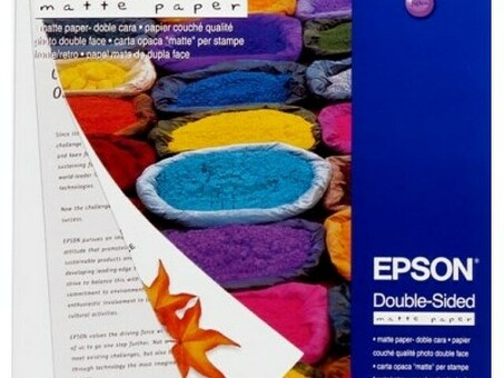 Бумага Epson Double-Sided Matte Paper, матовая, A4 (210 x 297 мм), 178 г/кв.м (50 листов) (C13S041569)