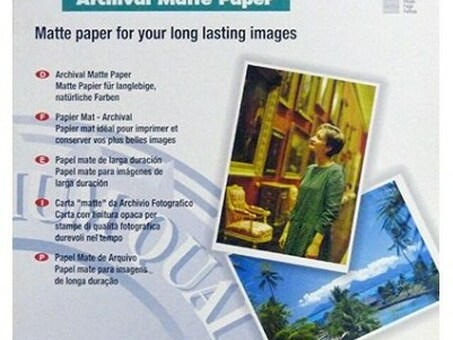 Бумага Epson Archival Matte Paper, матовая, A4 (210 x 297 мм), 189 г/кв.м (50 листов) (C13S041342)