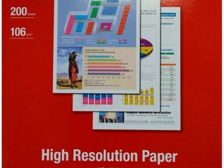 Бумага Canon High Resolution Paper HR-101N, матовая, A4 (210 x 297 мм), 106 г/кв.м (200 листов)