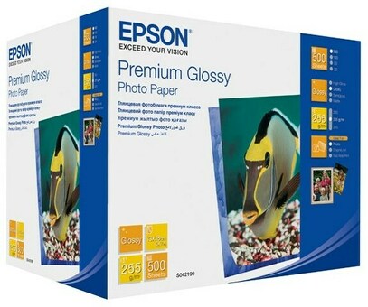 Бумага Epson Premium Glossy Photo Paper, глянцевая, 13 x 18 см (127 x 178 мм), 255 г/кв.м (500 листов) (C13S042199)