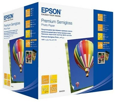 Бумага Epson Premium Semigloss Photo Paper, полуглянцевая, 10 x 15 см (102 x 152 мм), 251 г/кв.м (500 листов) (C13S042200)