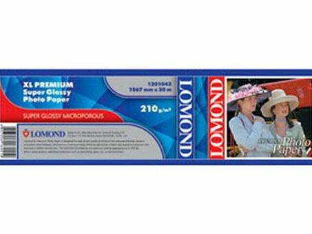 Бумага с покрытием Lomond XL Premium Super Glossy Photo Paper, глянцевая, 240 г/кв.м, 1067 мм, 30 м (1201043)