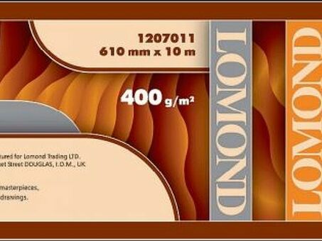 Холст Lomond XL Natural Canvas Dye, матовый, натуральный, 400 г/кв.м, 610 мм, 10 м (1207011)
