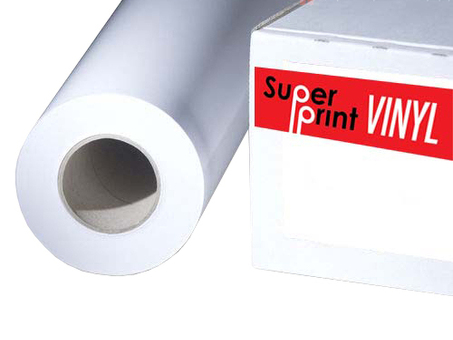 Пленка Super Print Vinyl MW80 Glossy, самоклеящаяся, глянцевая, 100 мкм, 1370 мм, 50 м (MW80G137)