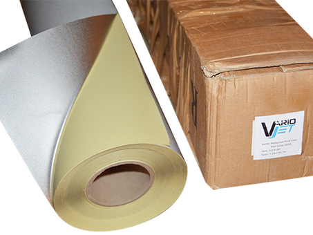 Пленка VarioJet Reflective Print Vinyl PSA Silver, самоклеящаяся, глянцевая, 200 мкм, 1240 мм, 45,7 м (VJ141A4-1)