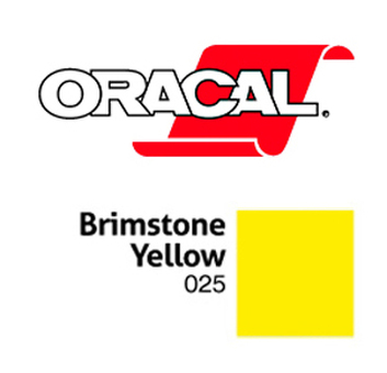 Пленка Oracal 641G F025 (желтый), 75мкм, 1000мм x 50м (4011363105840)