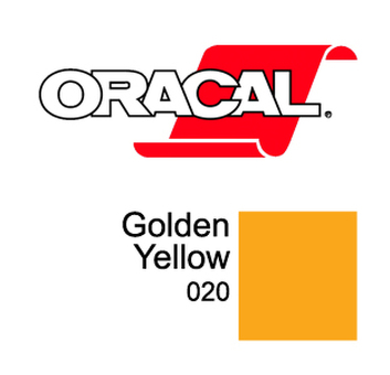 Пленка Oracal 8500 F020 (золотисто-желтый), 80мкм, 1260мм x 50м (4011363186108)