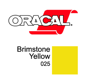 Пленка Oracal 8300 F025 (желтый), 80мкм, 1000мм x 50м (4011363177274)