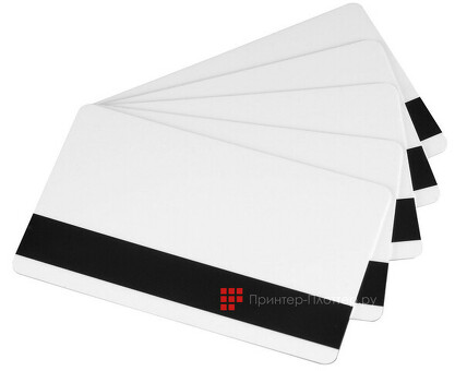 Evolis белые карты с магнитной полосой PVC Blank Cards White Mag LoCo 30 mil, 5 x 100 карт ( C4004)