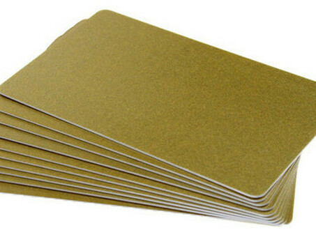 Evolis карты PVC Blank Cards Gold 30 mil, 1 x 100 карт ( C4601)