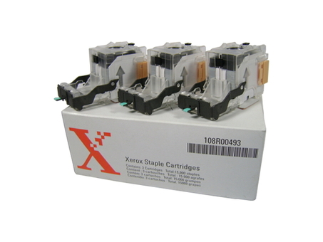 Xerox скрепки для WorkCentre 56xx, 35, 45, 55, 165, 175, 232, 275, DC535, DC545, DC555, 3 x 5000 шт. (108R00493)