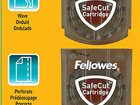 Fellowes набор SafeCut картриджей, 3 шт. (волна, перфорация, биговка) (FS-54113)
