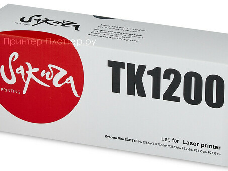 TK1200 Картридж SAKURA для KYOCERA MITA ECOSYS M2235dn/ M2735dn/ M2835dw (SATK1200)